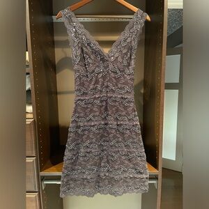 Le Chateau beaded cocktail dress.